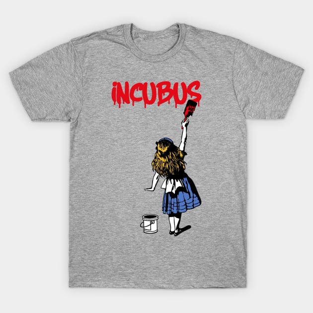 incubus red paint T-Shirt by j and r